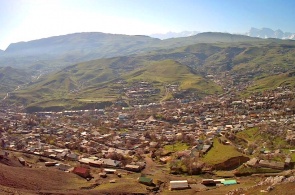 Panorama de la ville de Sulukta. Webcams de Bichkek